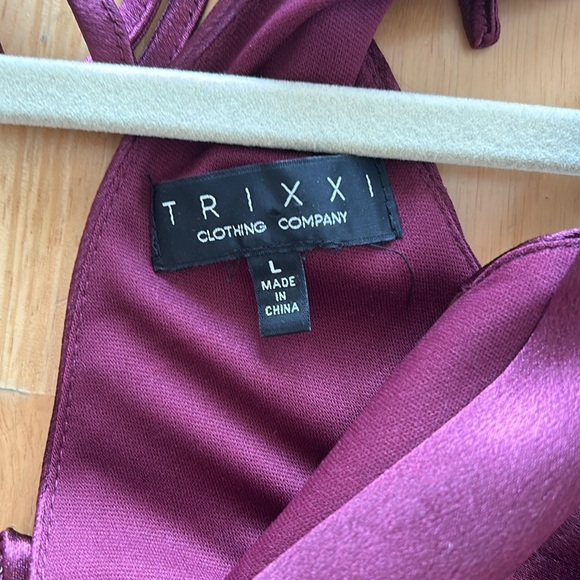 Magenta Ruffle Party Dress - Picture 4 of 4
